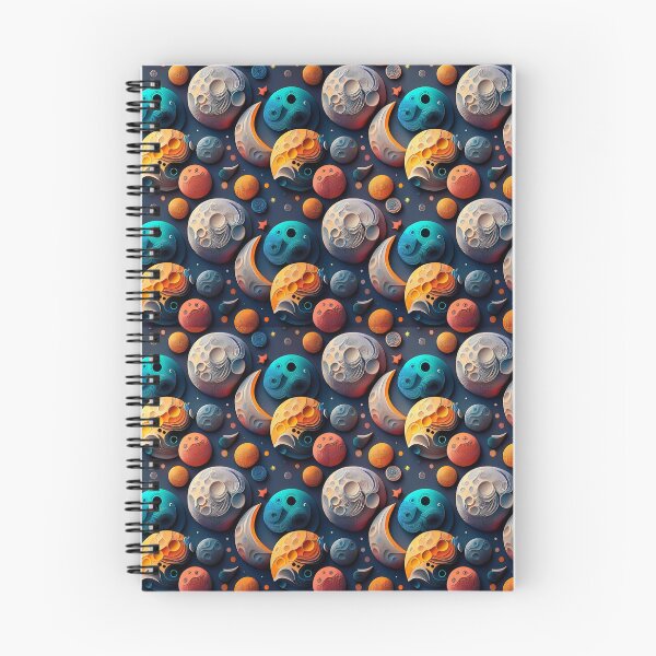 Item preview, Multicoloured Moonlit Dreamscape: A dreamy pattern with moons floating in a surreal landscape, filled with fantastical magical objects. designed and sold by Camel & Quirk.