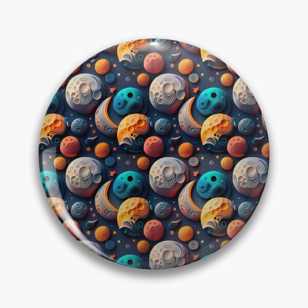 Item preview, Multicoloured Moonlit Dreamscape: A dreamy pattern with moons floating in a surreal landscape, filled with fantastical magical objects. designed and sold by Grang Art Artistic Designs.