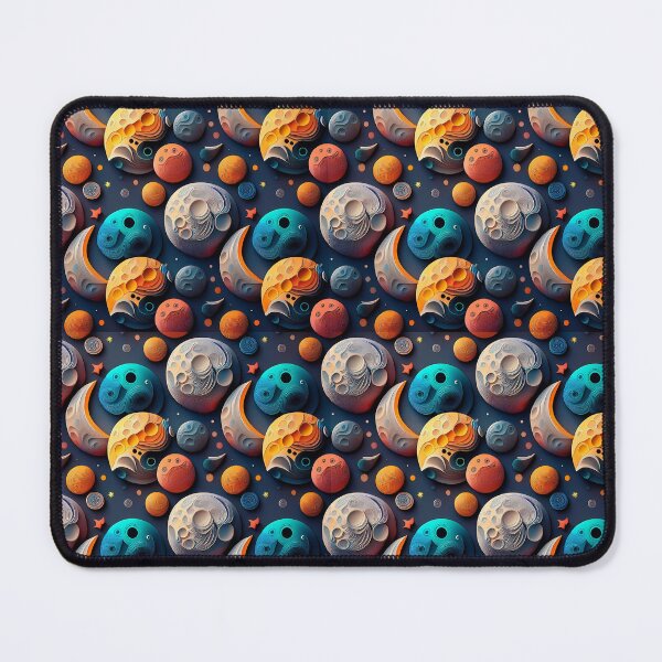 Item preview, Multicoloured Moonlit Dreamscape: A dreamy pattern with moons floating in a surreal landscape, filled with fantastical magical objects. designed and sold by Grang Art Artistic Designs.