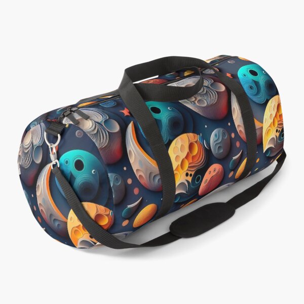 Item preview, Multicoloured Moonlit Dreamscape: A dreamy pattern with moons floating in a surreal landscape, filled with fantastical magical objects. designed and sold by Grang Art Artistic Designs.