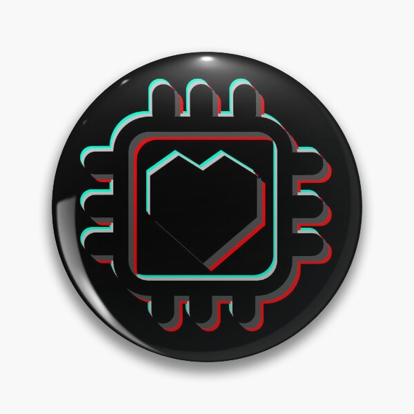 Item preview, Computer Heart glitch black black designed and sold by Warrioll.