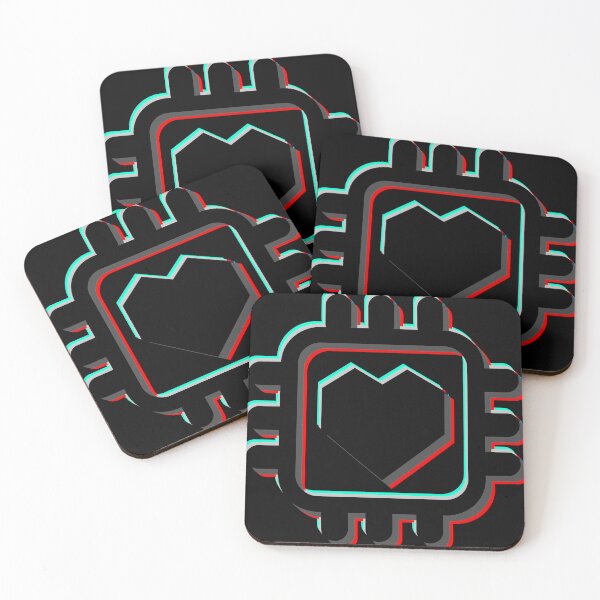 Item preview, Computer Heart glitch black black designed and sold by Warrioll.