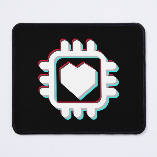 Item preview, Computer Heart glitch white black designed and sold by Warrioll.