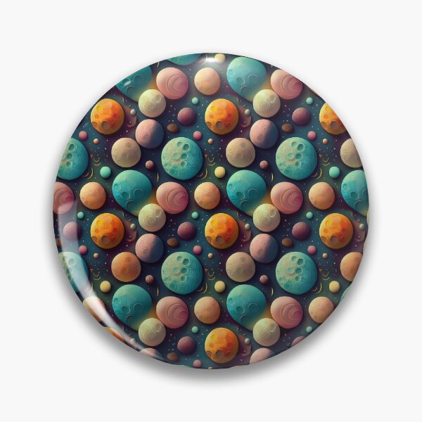 Item preview, Cosmic Magic: A whimsical pattern featuring moons of various shapes and sizes, each with unique craters and textures, creating a dreamy and ethereal atmosphere. designed and sold by Grang Art Artistic Designs.
