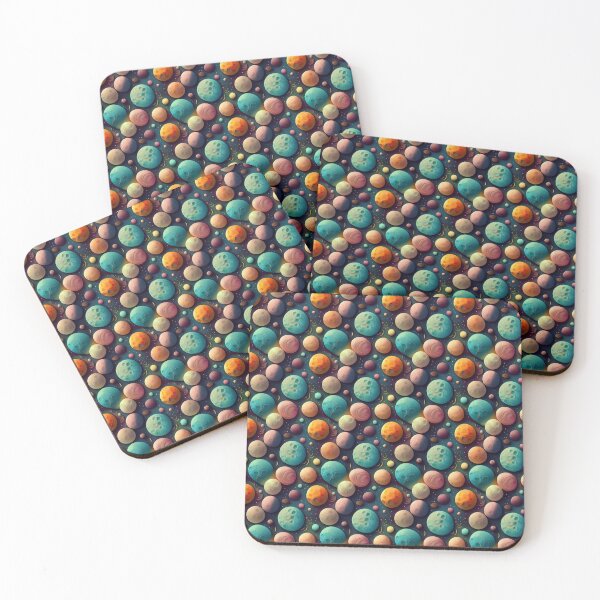 Item preview, Cosmic Magic: A whimsical pattern featuring moons of various shapes and sizes, each with unique craters and textures, creating a dreamy and ethereal atmosphere. designed and sold by Grang Art Artistic Designs.