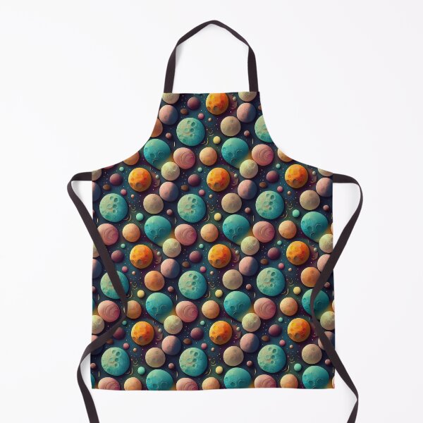 Item preview, Cosmic Magic: A whimsical pattern featuring moons of various shapes and sizes, each with unique craters and textures, creating a dreamy and ethereal atmosphere. designed and sold by Grang Art Artistic Designs.