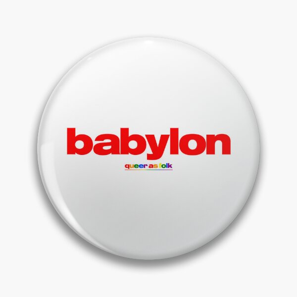 Item preview, BABYLON LOGO RED QUEER AS FOLK designed and sold by GroupieClub.