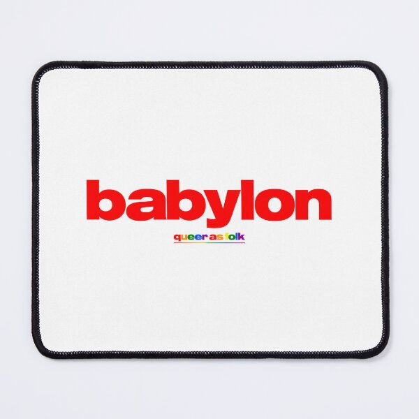 Item preview, BABYLON LOGO RED QUEER AS FOLK designed and sold by GroupieClub.
