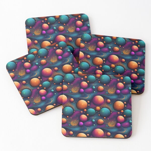 Item preview, Orbiting Cosmic Kaleidoscope: A mesmerizing pattern featuring swirling galaxies, nebulas, and stars, creating a cosmic kaleidoscope of color. designed and sold by Grang Art Artistic Designs.
