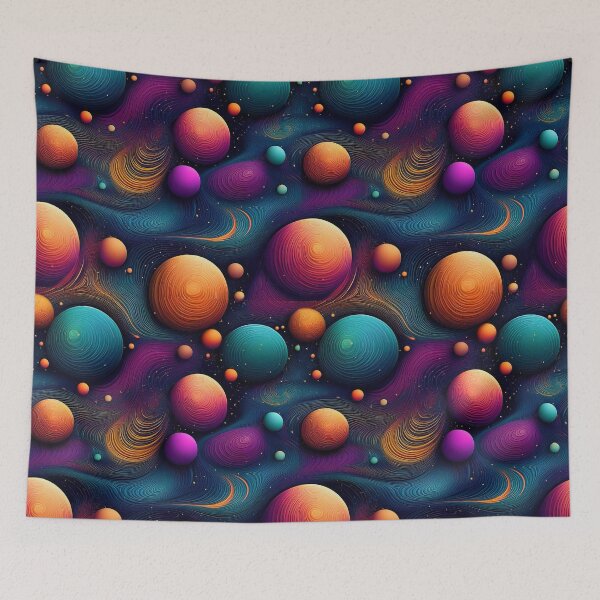 Item preview, Orbiting Cosmic Kaleidoscope: A mesmerizing pattern featuring swirling galaxies, nebulas, and stars, creating a cosmic kaleidoscope of color. designed and sold by Grang Art Artistic Designs.