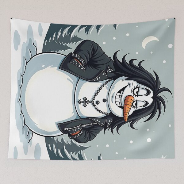 Item preview, Snowman in a leather jacket designed and sold by Sopilka.