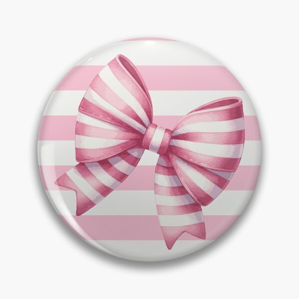 Item preview, Pink bow pattern on striped background designed and sold by BellaRoxiell.
