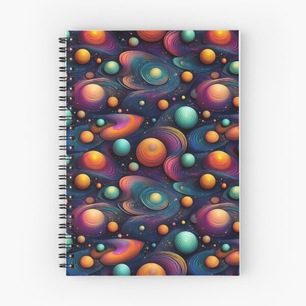 Item preview, Planet Parade: A playful pattern with planets swirling across the sky, each one unique and full of character. designed and sold by Grang Art Artistic Designs.
