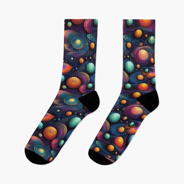 Item preview, Planet Parade: A playful pattern with planets swirling across the sky, each one unique and full of character. designed and sold by Grang Art Artistic Designs.