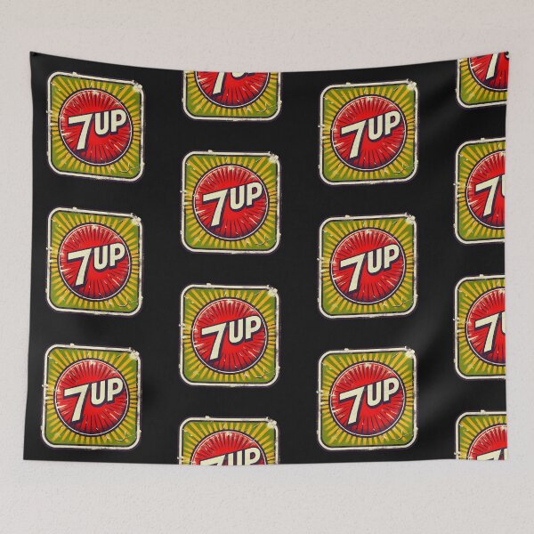 Item preview, Vintage 7UP Sign Weather Worn Vector Art designed and sold by neildoch.
