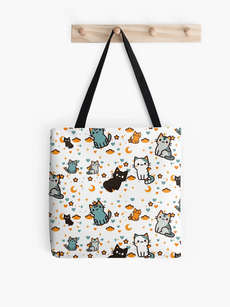 Thumbnail 1 of 2, Tote Bag, Pattern cats designed and sold by Rudynhu.