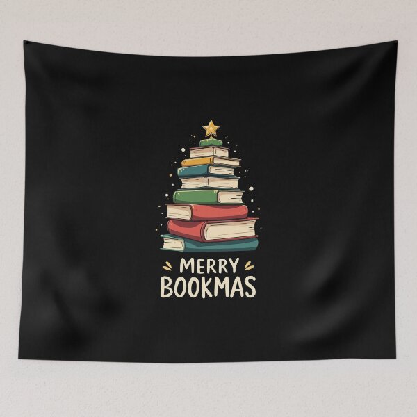 Item preview, Merry Bookmas - Holiday Cheer for Book Lovers designed and sold by HandicraftArt.