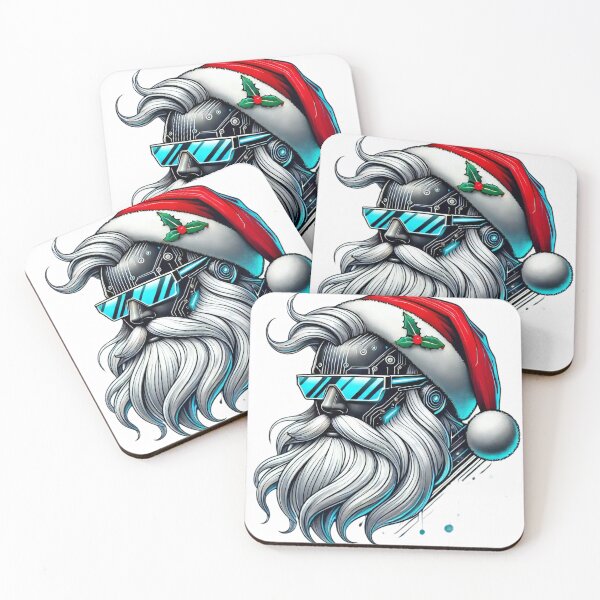 Item preview, Futuristic Cyber Santa with Tech Vibes designed and sold by AIARTIST1.