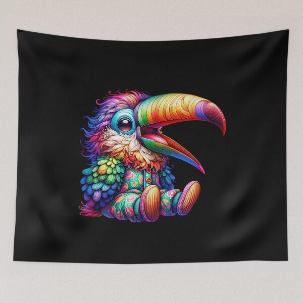 Item preview, Vibrant toucan artwork colorful bird designed and sold by AwesomeBeyondLimits.