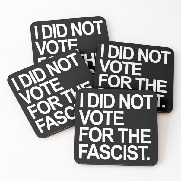Item preview, I DID NOT VOTE FOR THE FASCIST (white) designed and sold by Thelittlelord.