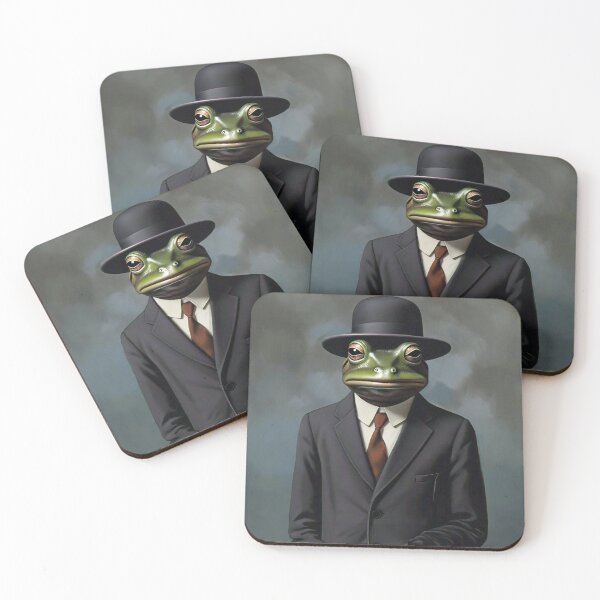Item preview, Magritte-Inspired Frog Man designed and sold by vwcallais.