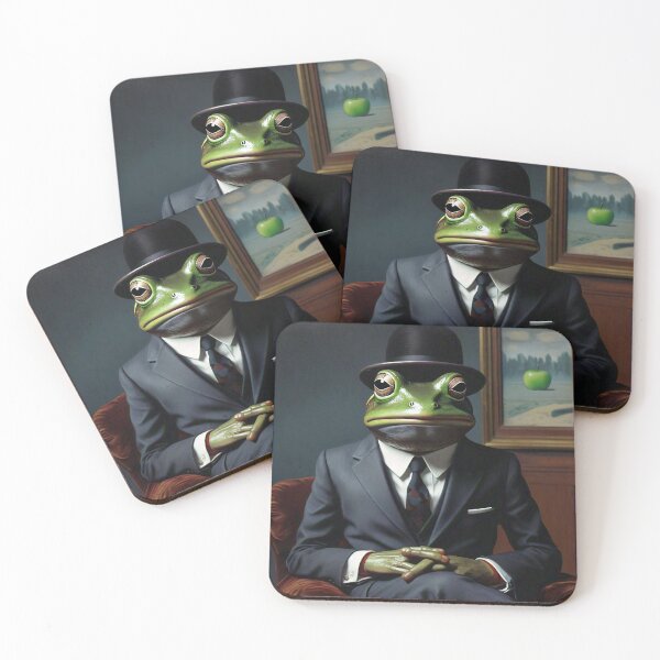 Item preview, Another Magritte-Inspired Frog Man designed and sold by vwcallais.
