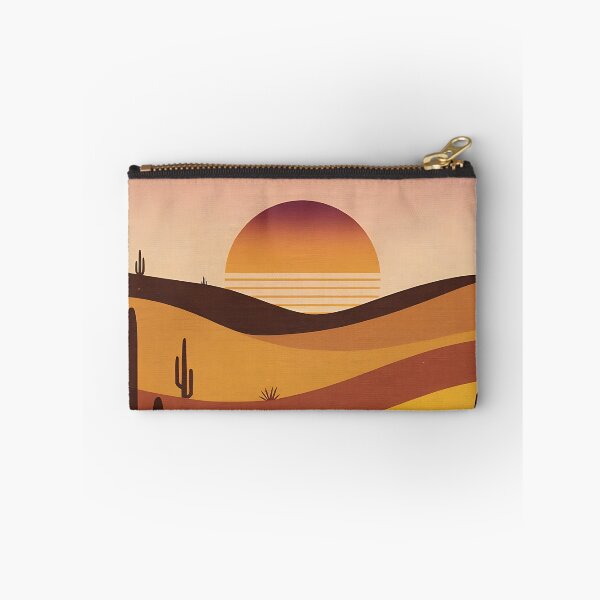Aperçu de l'œuvre Desert Sunset Minimalist Art – ’70s-Inspired Southwest Landscape créée et vendue par PrintableByZaah.