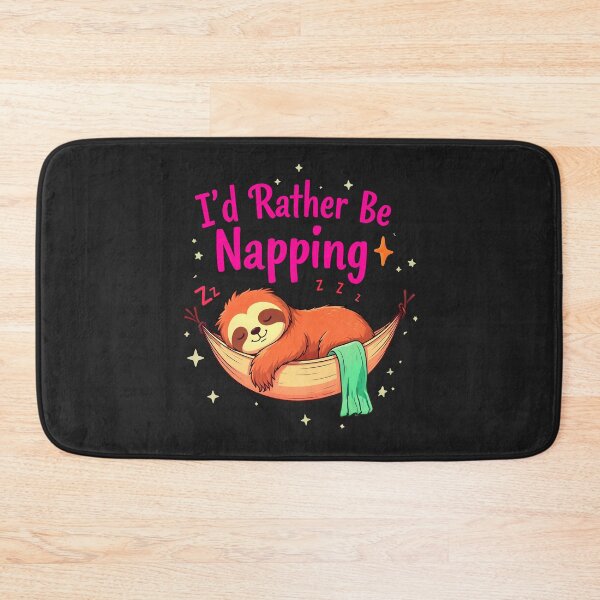 Item preview, I'd Rather Be Napping Cute Sloth Quote designed and sold by TheArtOfPat.