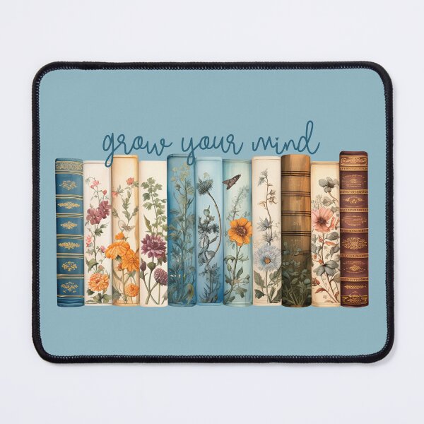Item preview, grow your mind with books designed and sold by HematiteDesign.