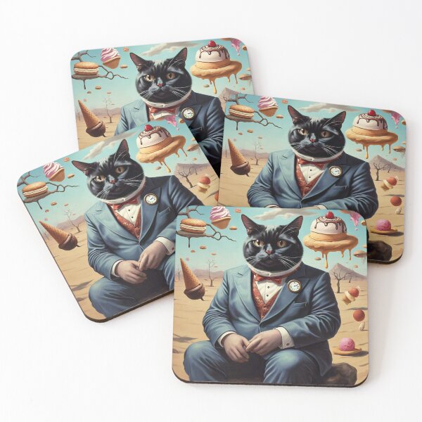 Item preview, Another Dali-Inspired Dessert Desert Cat designed and sold by vwcallais.