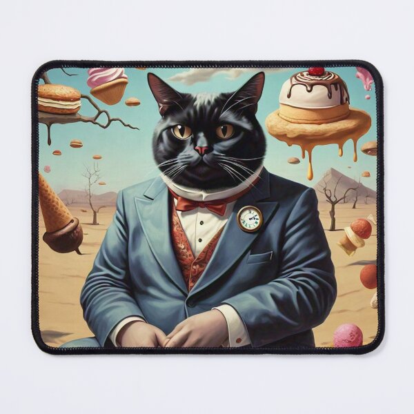 Item preview, Another Dali-Inspired Dessert Desert Cat designed and sold by vwcallais.