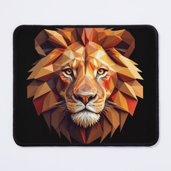 Item preview, Lion face in geometric style designed and sold by EDigitalStore.