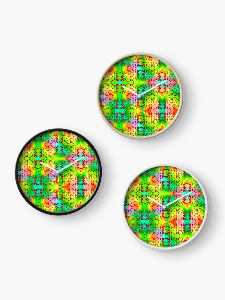 Thumbnail 3 of 4, Clock, patchwork pattern ... designed and sold by Harryucksche.