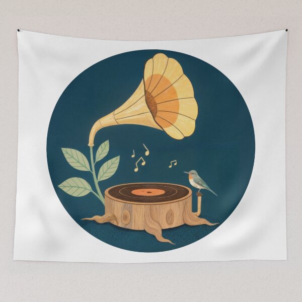 Item preview, T-Shirt Design Trending: NATURAL MUSIC designed and sold by ForeverPrintsOK.