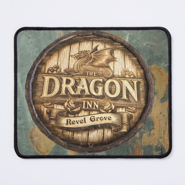 Item preview, Dragon Inn Barrel Head designed and sold by Art Off the Wood.