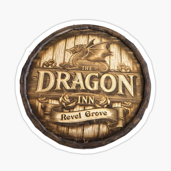 Item preview, Dragon Inn Barrel Head designed and sold by Art Off the Wood.