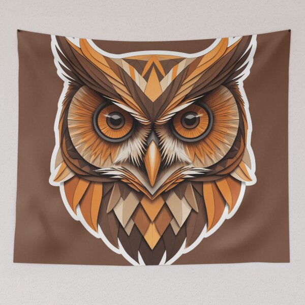Item preview, Geometric style owl designed and sold by EDigitalStore.