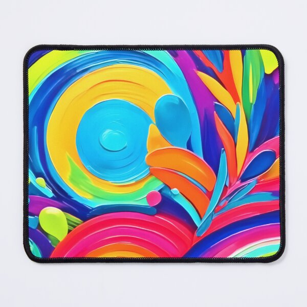 Item preview, Colorful Abstract Circles Painting designed and sold by Health And Fitness Posts e-Store.