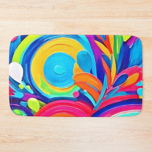 Item preview, Colorful Abstract Circles Painting designed and sold by Health And Fitness Posts e-Store.