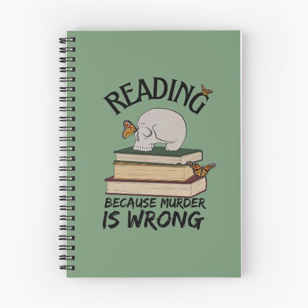 Item preview, Copy of Reading Because Murder is Wrong  designed and sold by Lampblack and Bone.