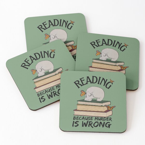 Item preview, Copy of Reading Because Murder is Wrong  designed and sold by Lampblack and Bone.