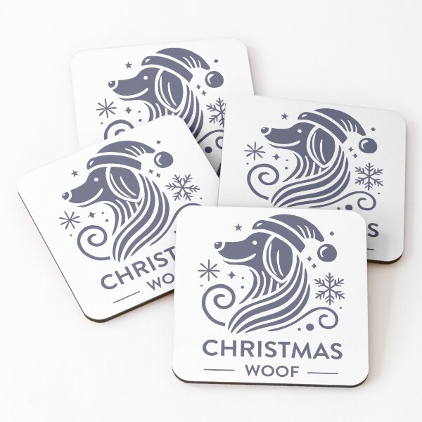 Item preview, Christmas Woof: Festive Dog Designs, Unique designed and sold by villacreativa.