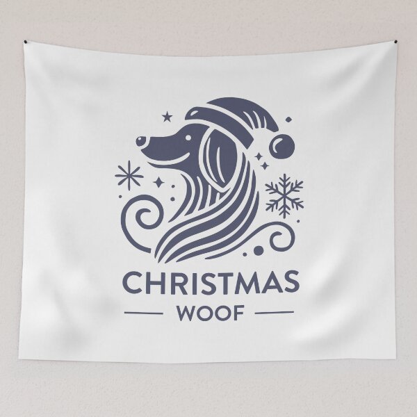 Item preview, Christmas Woof: Festive Dog Designs, Unique designed and sold by villacreativa.