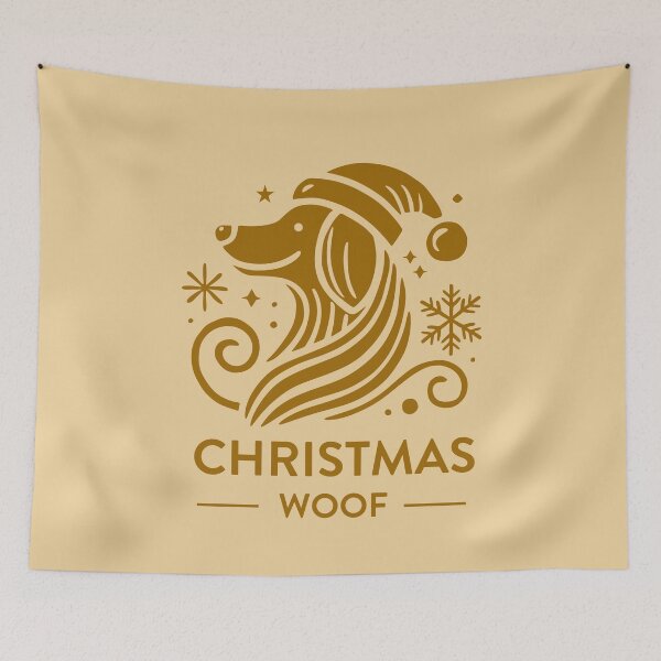 Item preview, Christmas Woof: Festive Dog Designs, Unique designed and sold by villacreativa.