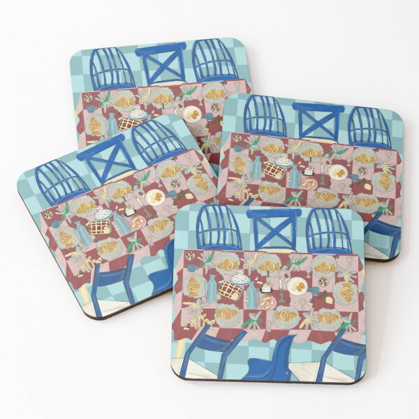 Item preview, Feast in Blue and Red Tones designed and sold by robledojuliana.