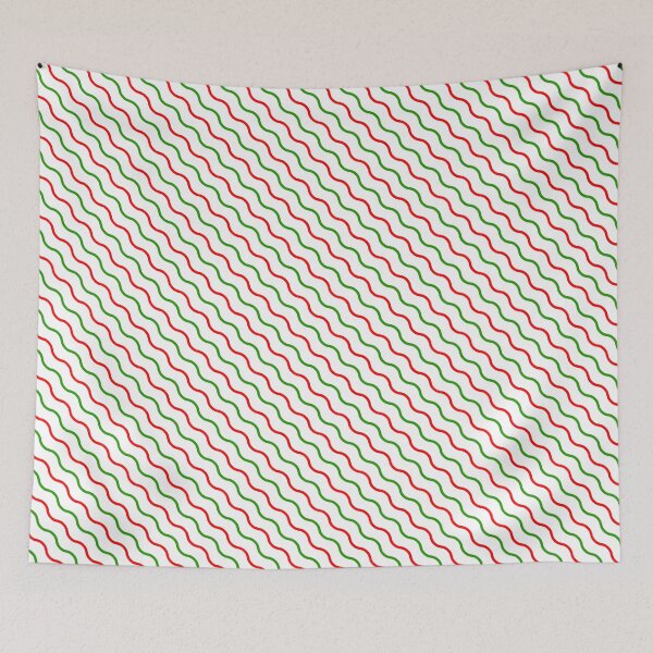 Item preview, Varying Color Waves Flowing Colorful Waving Happy Holiday designed and sold by EvergreenMotifs.