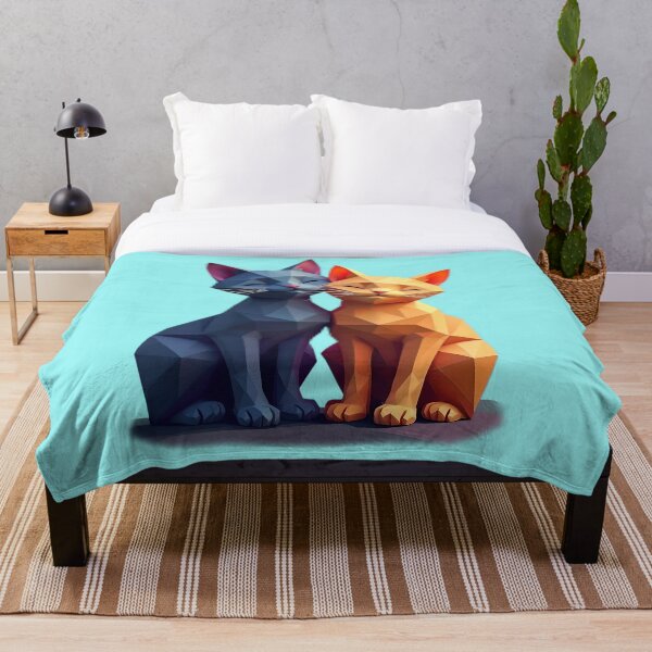 Item preview, Polygon Purrs | Low Poly Cat Couple designed and sold by Iskander369.