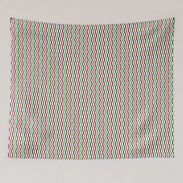 Item preview, Varying Color Waves Flowing Colorful Waving Happy Holiday designed and sold by EvergreenMotifs.