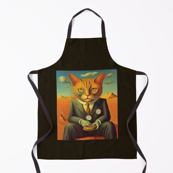 Item preview, Kibble-Eating Dali-Inspired Orange Cat designed and sold by vwcallais.