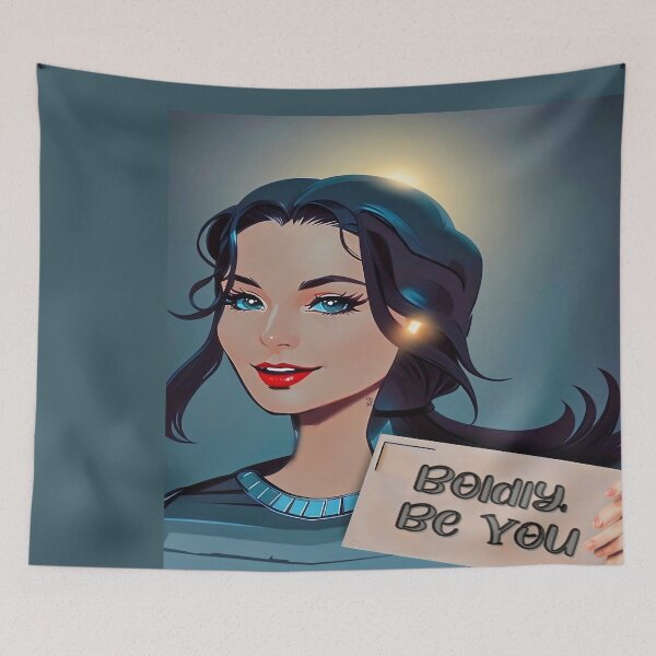 Item preview, Boldly, Be You – Empowering Female Portrait Art designed and sold by gleefulme.